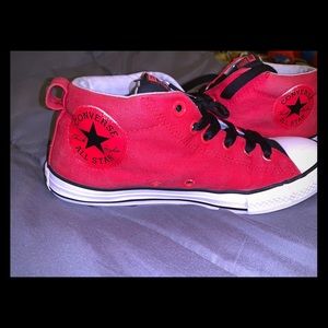 Grade school boys Converse shoes